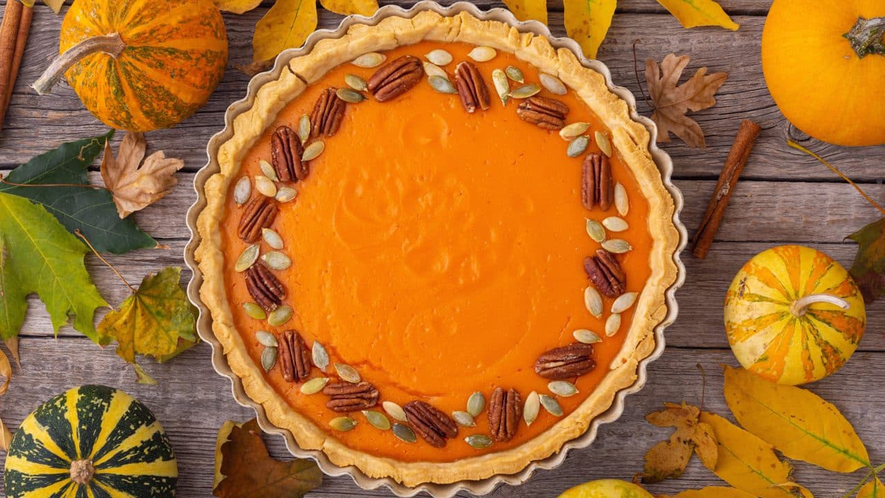 Tarta con nueces pecán